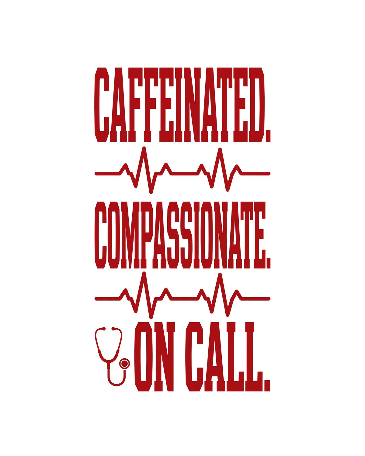 Caffeinated Compassionate On Call Nurse Hardcover Journal