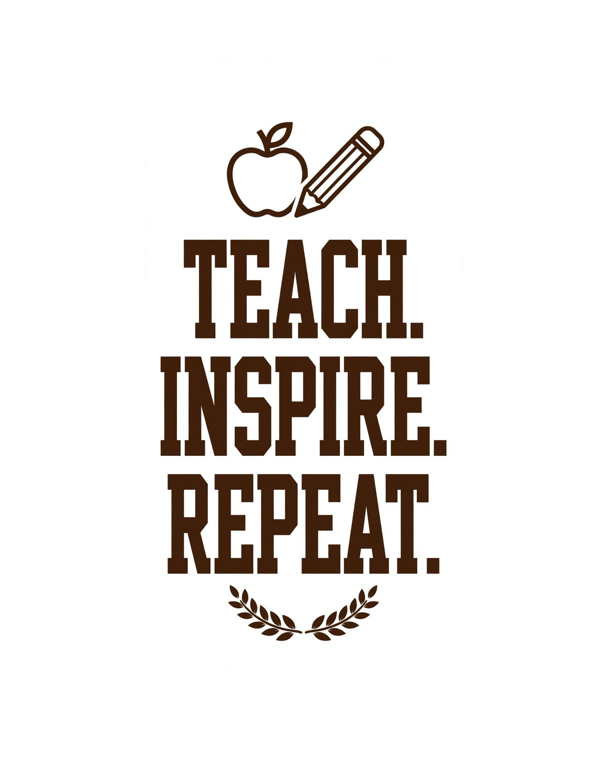 Teach Inspire Repeat Teacher Spiral Notebook
