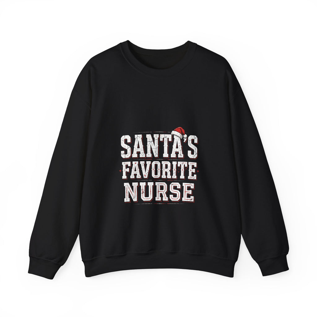 Double Time Co. - Santa's Favorite Nurse Sweatshirt