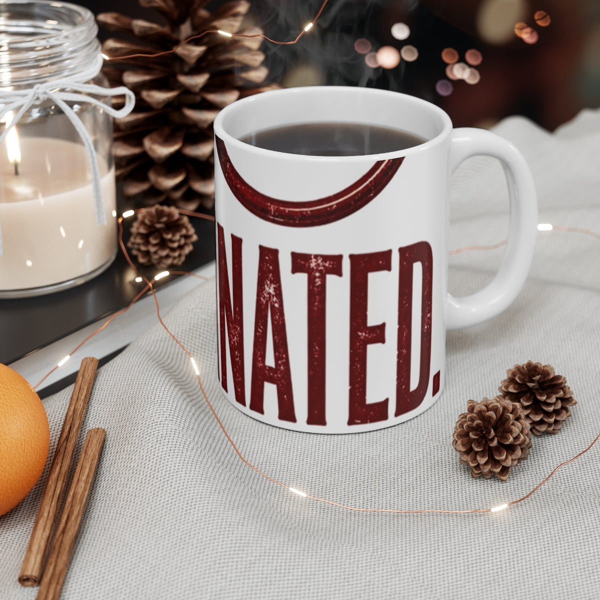Caffeinated Compassionate Nurse Coffee Mug