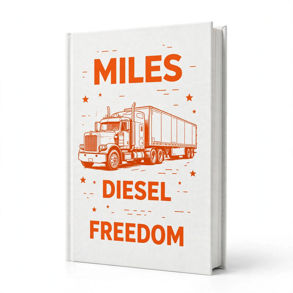 Miles Diesel Freedom Trucker Hardcover Journal